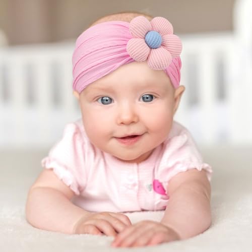 AQOKKA Baby Flower Headband with Color Options