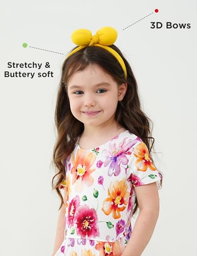 EASWEET Baby Girls Stretchy Headbands with Bows