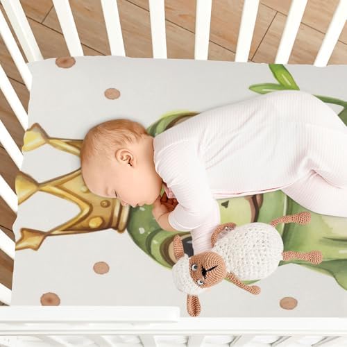 Wajiw Frog Crib Sheets for Girls and Boys