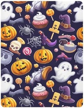 Qilmy Halloween Ghosts Fitted Crib Sheet for Babies