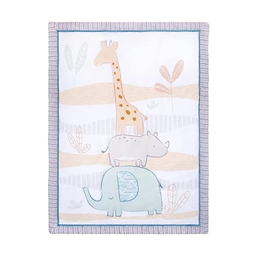 Sammy Lou Safari Babies 4-Piece Crib Bedding Set