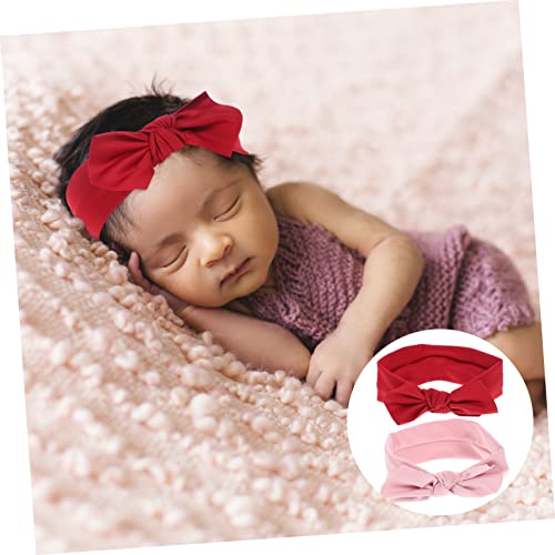 Hemoton Newborn Bow Headbands for Boys Girls