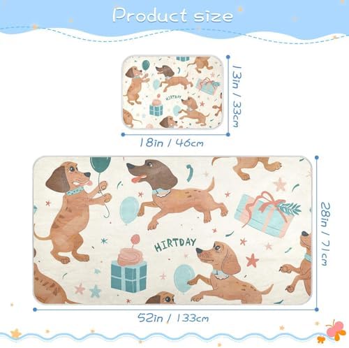 Cooling Cartoon Mattress Pad Protector 28x52 for Baby and Toddler