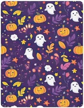 Qilmy Cute Pumpkins Crib Sheet for Baby Soft and Breathable