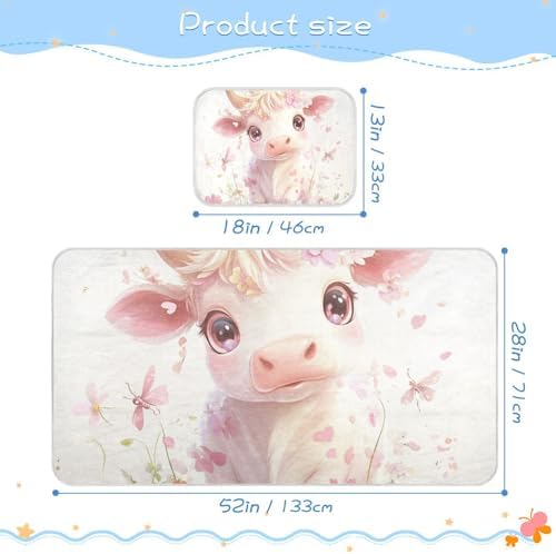 Cooling Baby Crib Mattress Pad 28x52in Waterproof Skin-Friendly