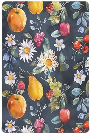 Wajiw Fruits Crib Sheets for Girls Boys 28x52In