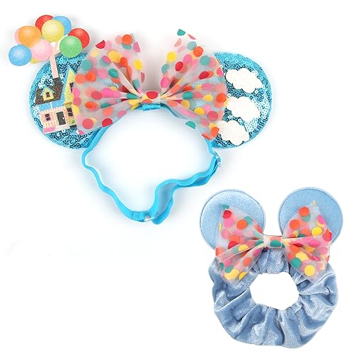Rainbowdot Up-Headband Mouse Ears Headband for Girls and Women