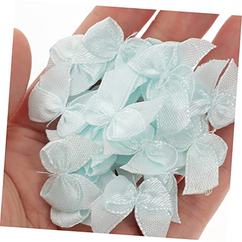 QUMIIRITY Sky-blue Handmade Hair Bows for Kids