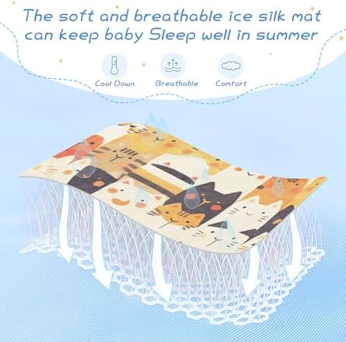 Cooling Waterproof Crib Mattress Pad for Baby