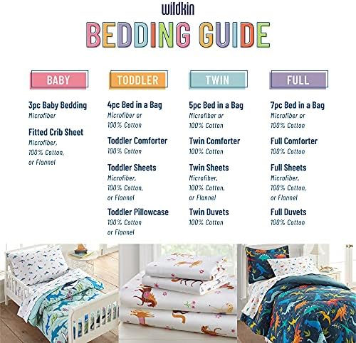 Wildkin Toddler Pillowcase - 100 Cotton Flannel and OEKO-TEX Certified
