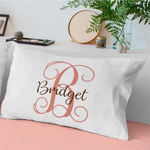 Personalized Monogrammed Baby Pillowcase for Kids Room Decor