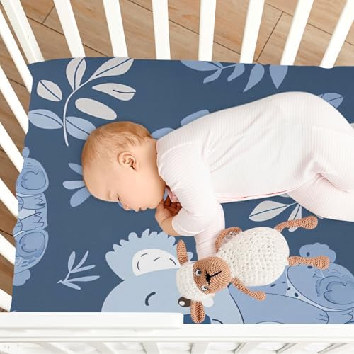 Wajiw Crib Sheets for Girls and Boys Soft Breathable Fitted Sheets