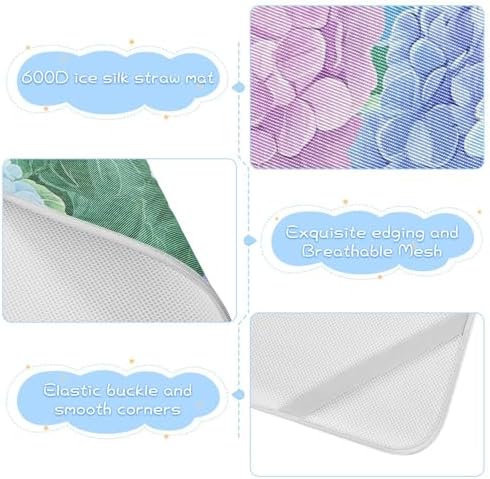 Hydrangeas Cooling Baby Crib Mattress Pad 28x52