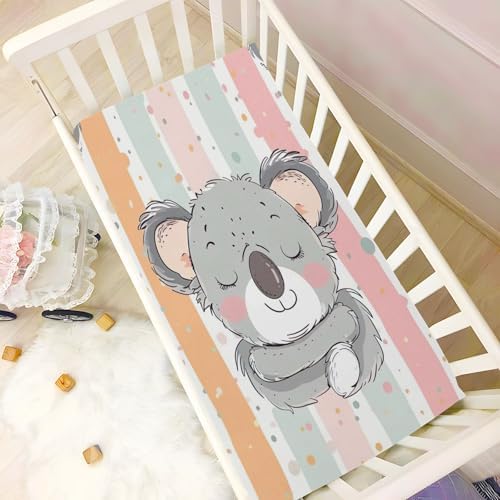 Wajiw Crib Sheets for Girls and Boys Soft Breathable Fitted