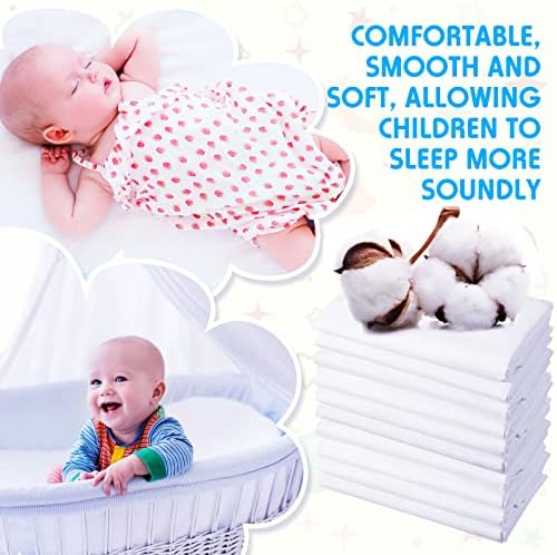 Macarrie 20 Pcs Daycare Cot Sheets for Toddler and Preschool 1