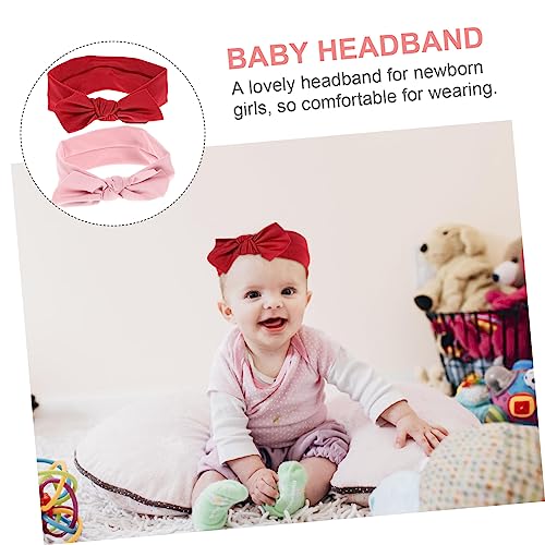 Hemoton Newborn Bow Headbands for Boys Girls