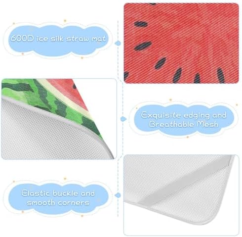 Cooling Cartoon Fruit Watermelons Baby Mattress Pad 28x52