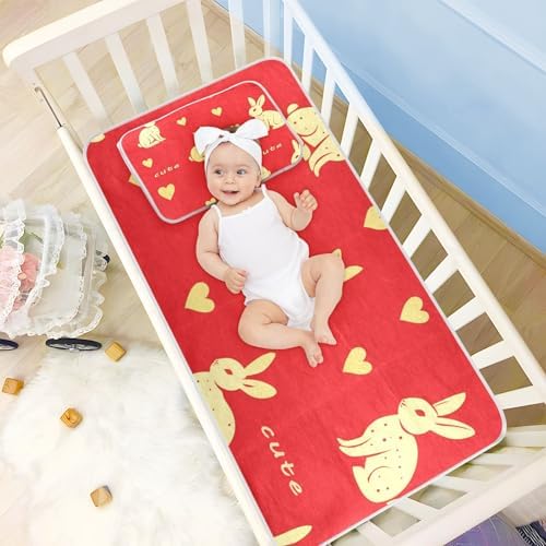 Cooling Rabbit Mattress Protector 28x52inch for Baby and Kids