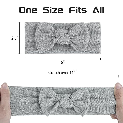 Lanmerry Baby Girls Waffle Headbands 3 Pack