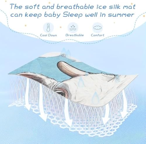 Cooling Baby Mattress Pad 28x52 Reusable for Crib and Toddler
