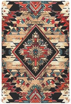 Wajiw Tribal Pattern Fitted Crib Sheet for Standard Mattress