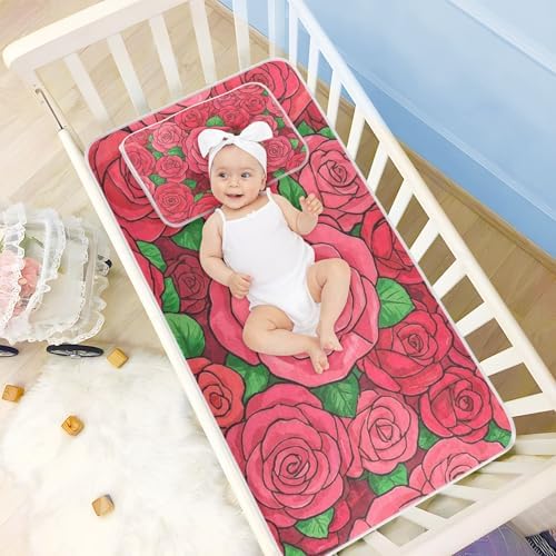 Cooling Baby Mattress Protector 28 x 52 Inch Washable Crib Pad