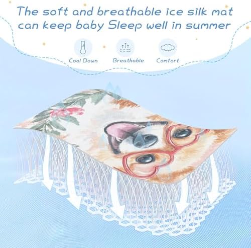 Cooling Baby Mattress Pad 28x52 Crib Bumper Pad for Kids