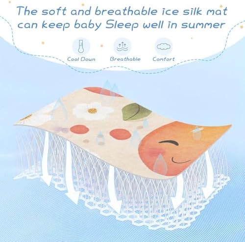 Cooling Baby Mattress Pad Protector 28x52 Reusable