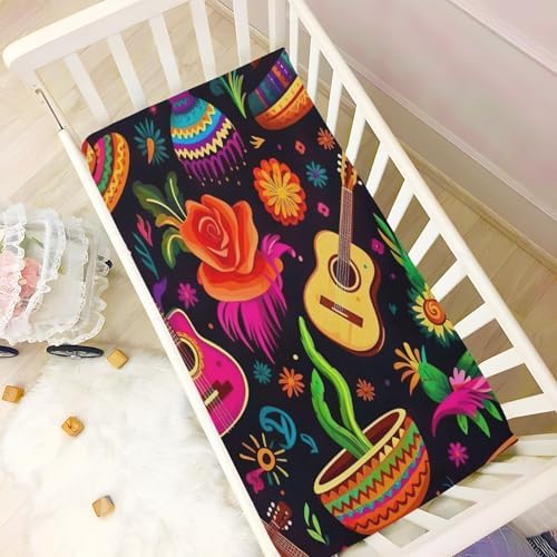 Wajiw Crib Sheets Soft Breathable Fitted for Standard Mattresses