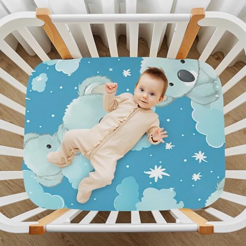 Wajiw Crib Sheets Soft Breathable Fitted for Standard Crib Mattresses
