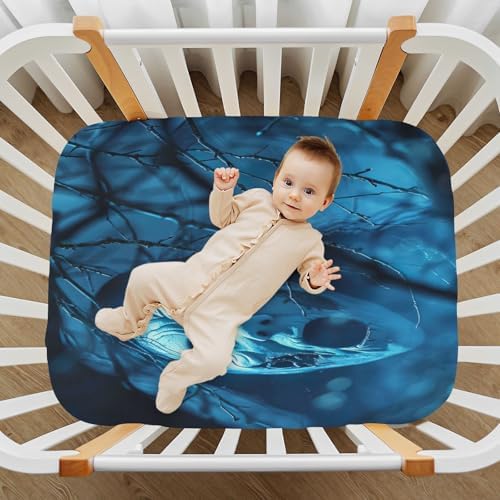 Wajiw Halloween Soul Crib Sheets for Girls and Boys