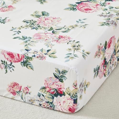 Brandream 100 Cotton Baby Girls Crib Bedding Set 6 Pieces