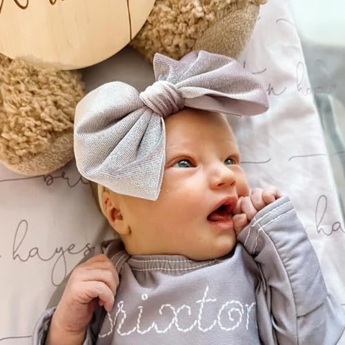 Esumun Baby Velvet Bow Headbands 4PCS