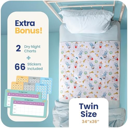 IMPROVIA Toddler Bed Wetting Pad 2 Pack