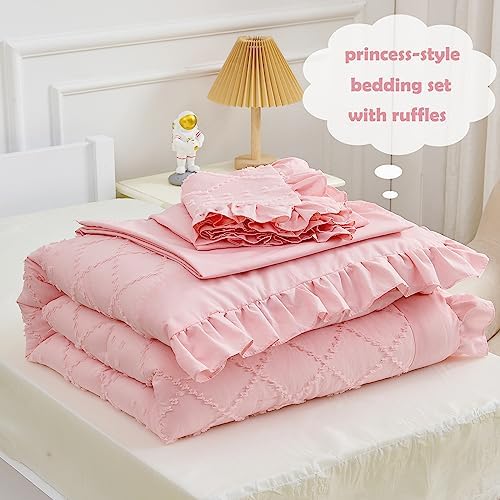Cozyholy 4 Piece Boho Toddler Bedding Set
