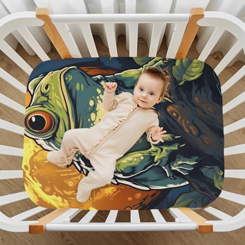 Wajiw Frog Crib Sheets for Girls and Boys 1
