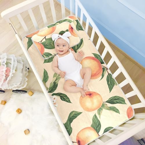 Funny Peach Cooling Mattress Pad Protector 28x52