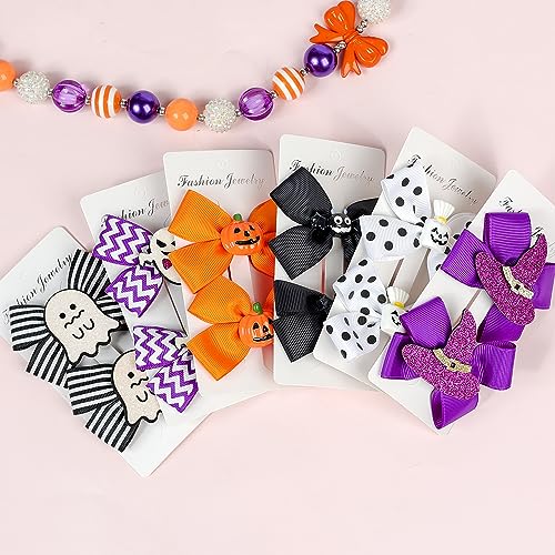 2 Pack Purple Witch Hat Hair Clips for Halloween