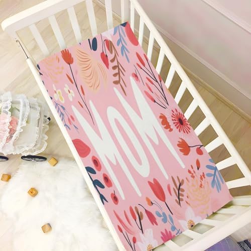 Wajiw Mothers Day Crib Sheets for Girls and Boys 1