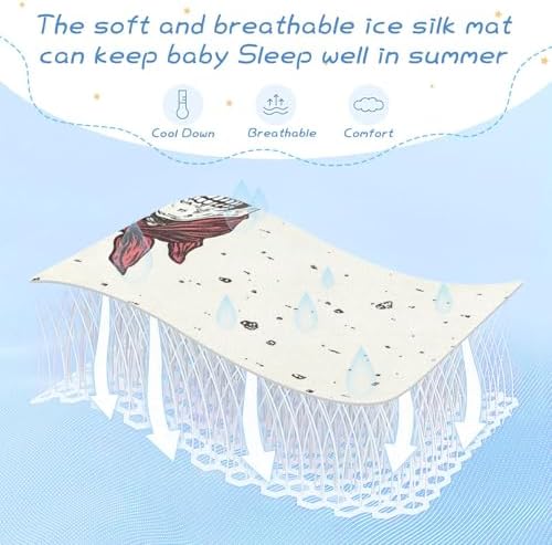Cooling Baby Crib Mattress Pad 28x52 Inclusive for Kids and Adults