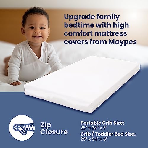 Waterproof Kids Crib Mattress Protector with Zipper