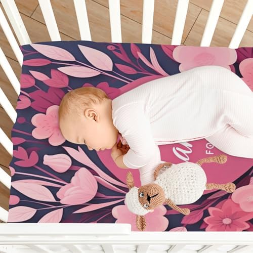 Wajiw Crib Sheets Soft Breathable Fitted 28x52In 1