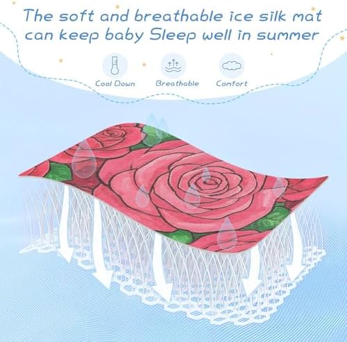 Cooling Baby Mattress Protector 28 x 52 Inch Washable Crib Pad