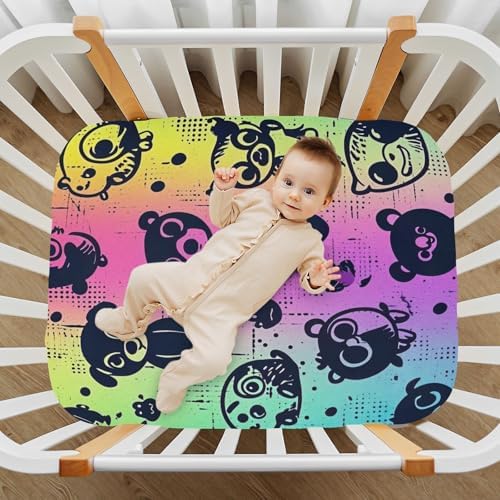 Wajiw Cute Animals Crib Sheets for Girls and Boys 1