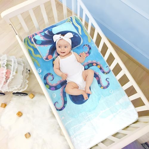 Cooling Marine Animal Mattress Pad Protector 28x52