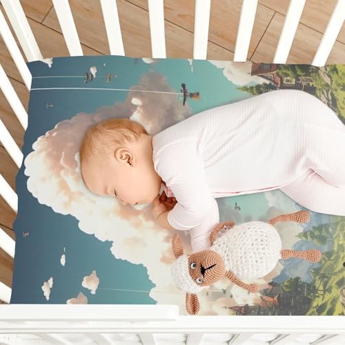 Wajiw Fairy Tale Crib Sheets for Girls and Boys