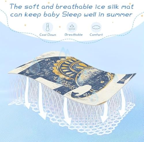 Cooling Baby Mattress Pad Protector 28x52 1
