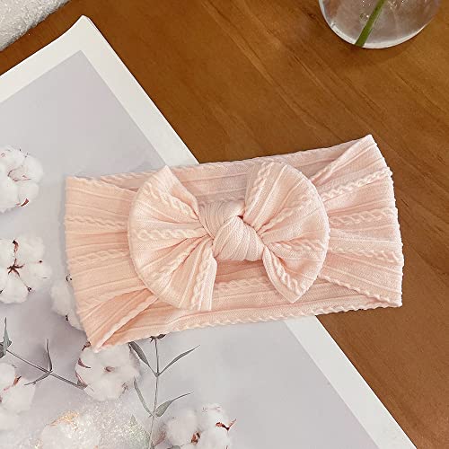 Jralon 12PCS Soft Nylon Headbands for Baby Girls