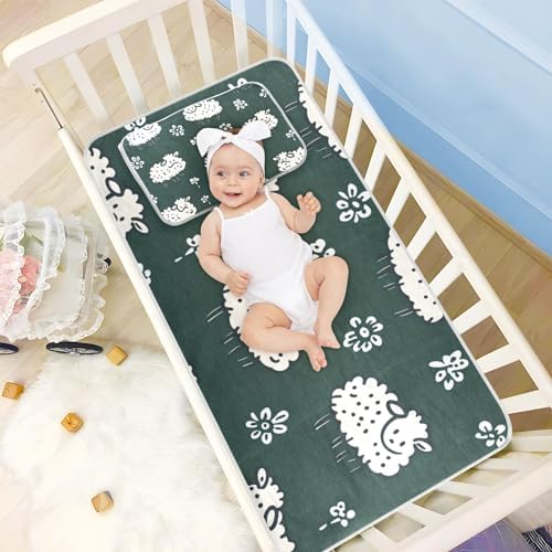 Cooling Waterproof Crib Mattress Pad 28x52in for Baby and Kids