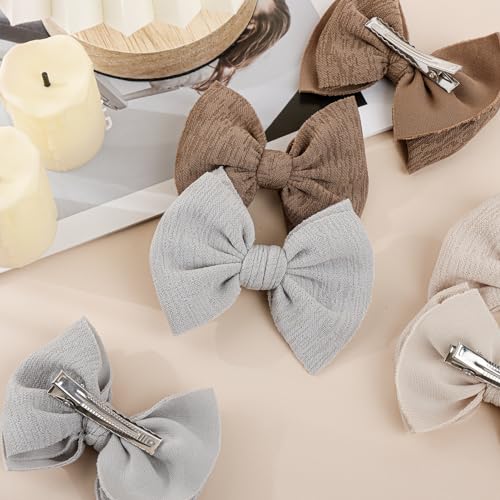 ONENINEDREAM Baby Girls Hair Bow Clips Set 6PCS